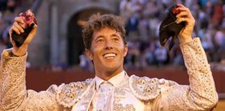 Manuel Escribano, la cara del triunfo en la Feria de Abril de este año. (FOTO: lamaestranza.es)