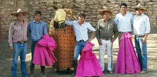 El sevillano Lama de Góngora, en un tentadero en el campo mexicano.